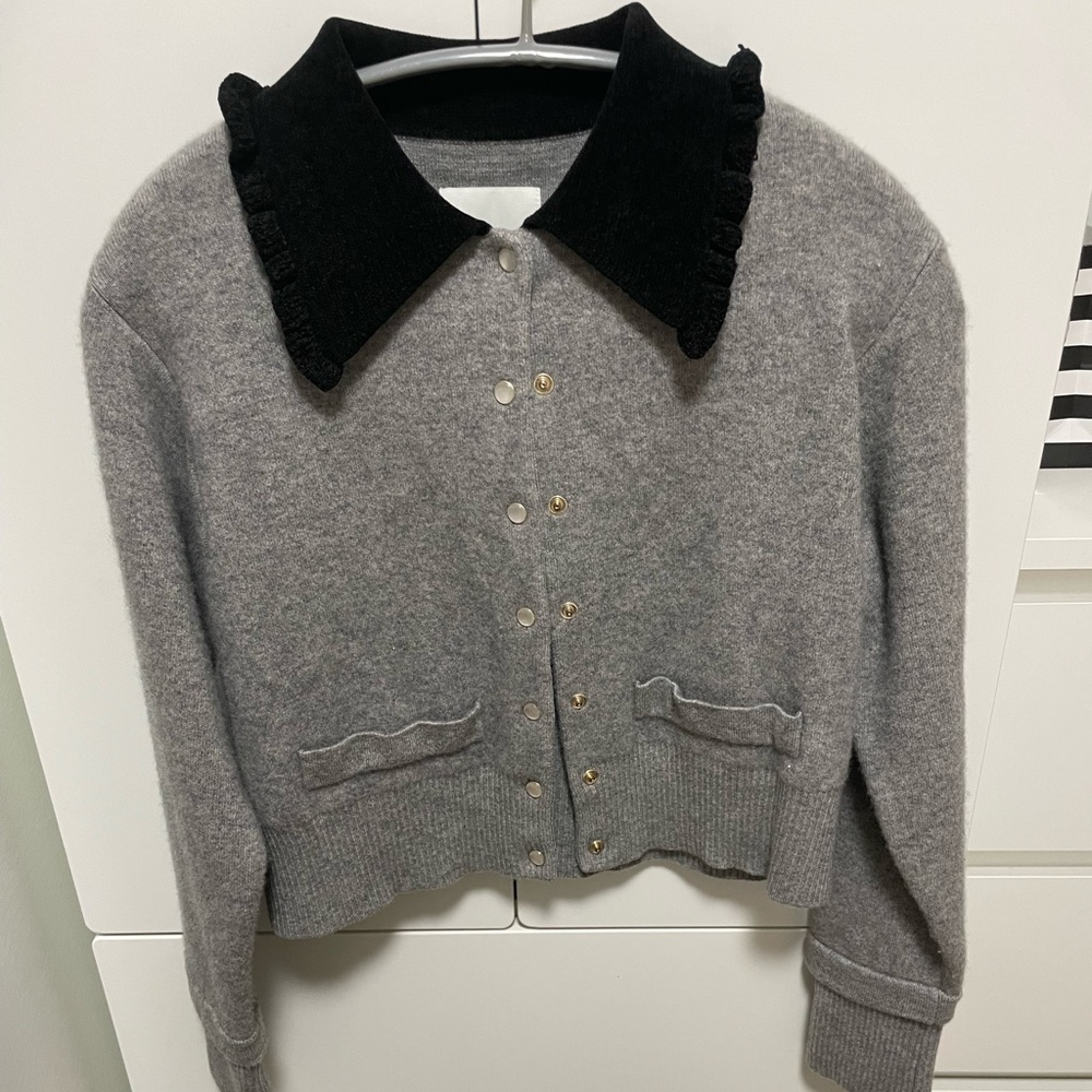 Sandro Etienne Collared Sweater